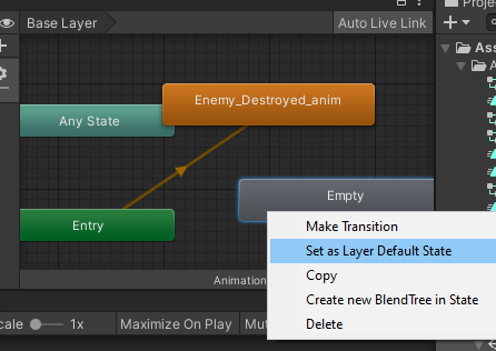 Set Empty as default state